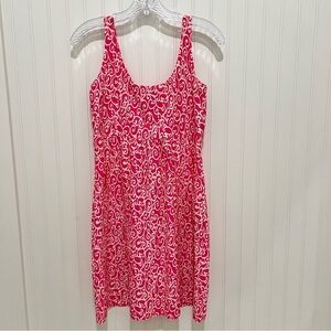 Jude Connally Pink and White Patterned Sleeveless Dress